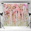 15x10ft Flower Wall Backdrop Pink Flowers Blossom Wall Photography Background Woman Girls Birthday Party Mothers Day Banner Decorations Wallpaper Supplies Photo Studio Props view 3