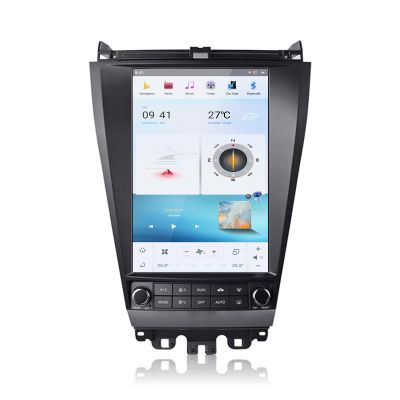 Qualcomm Android 11 Car Radio for Honda Accord 7 2003-2007 Stereo Upgrade Tesla Style Auto Radio IPS Touch Screen GPS Navigation Head Unit Multimedia Player(4+64GB)