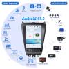 Qualcomm Android 11 Car Radio for Honda Accord 7 2003-2007 Stereo Upgrade Tesla Style Auto Radio IPS Touch Screen GPS Navigation Head Unit Multimedia Player(4+64GB) view 3