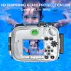 Sea frogs Camera Housing Compatible with Sony ZV-1, Waterproof IPX8 Rated, 40m/132ft Depth Protection Underwater Camera Case view 2