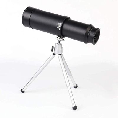 10X50 Big Eyepiece Monocular Telescopes, All Metal Stretch Optical Pirate Mirror, Waterproof Small Lightweight Telescopes, for Outdoor and Nautical,Gold Good
