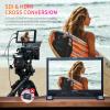 FEELWORLD SH7 7" 2200nit Auto Light Sensing Camera Field Monitor Touchscreen DSLR Camera Monitor, SDI/HDMI Input and Output with HDMI & SDI Cross Conversion, 3DLUT Waveform HDR NP-F970 External view 2