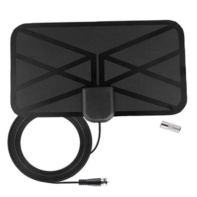 Indoor TV Aerial Digital HDTV Antenna Freeview TV Aerial 800 Miles Receiver with Amplifier Booster