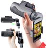 Telescope Monocular 12X50 Telephoto Zoom, Eyepiece with Smartphone Holder Prism for Adults Gifts Bird Watching Hunting Camping view 3
