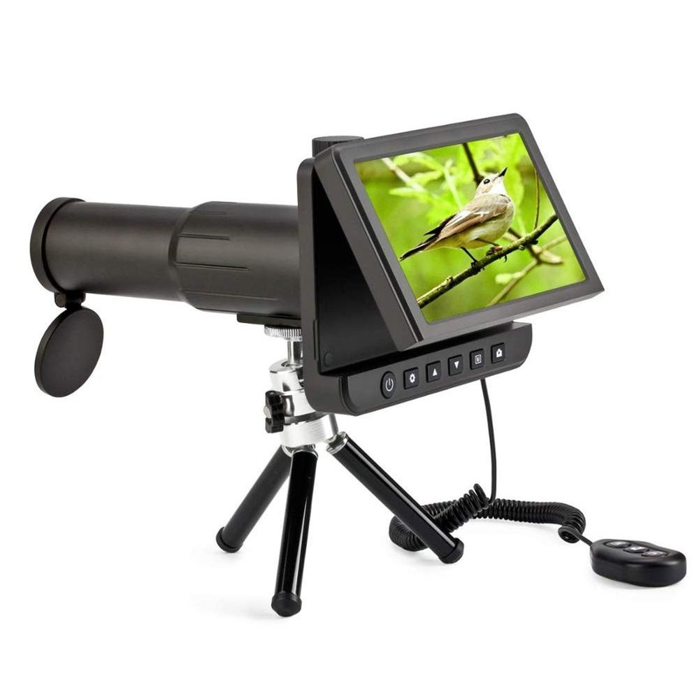 5.0 Inch LCD Digital Small Portable Monoculars Binoculars Camera 50x 1080P Video Photo Recorder Small Portable Monocular for Watching 8GB TF Card