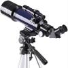 ZXIANGZ Refractor Telescope,Telescope for Kids Adults Astronomy Beginners 70mm Telescopes,700mm Focal Length 120X Magnification Refractor Telescopes,Blue view 1