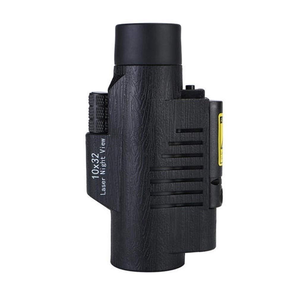 HD Digital Telescope Monocular HD Telescope 10x32 HD Digital BAK4 Multi-Layer Coating Monocular Camping Waterproof Portable Telescope Black Suitable for Adult Bird Watching
