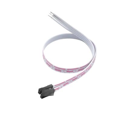 Computer Host Refitted Wire 16mm Self Reset Metal Button Blue Light with Power SW Connecting Wire(White)