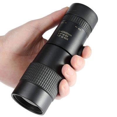 8-40x40 Monocular Telescope Compact Retractable Zoom Waterproof Professional ED Glass with Tripod Phone Clip