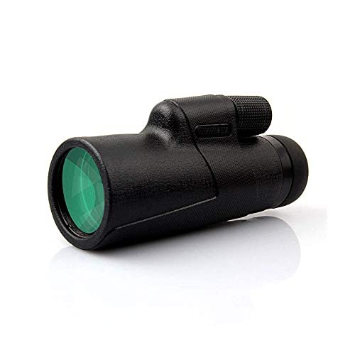 12x50 Monocular Telescope, Portable Monocular with IPX7 Waterproof BAK4 Prism FMC Lens Monocular with Smartphone Adapter and Tripod for Adults Kids