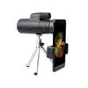 12x50 Monocular Telescope, Portable Monocular with IPX7 Waterproof BAK4 Prism FMC Lens Monocular with Smartphone Adapter and Tripod for Adults Kids view 3