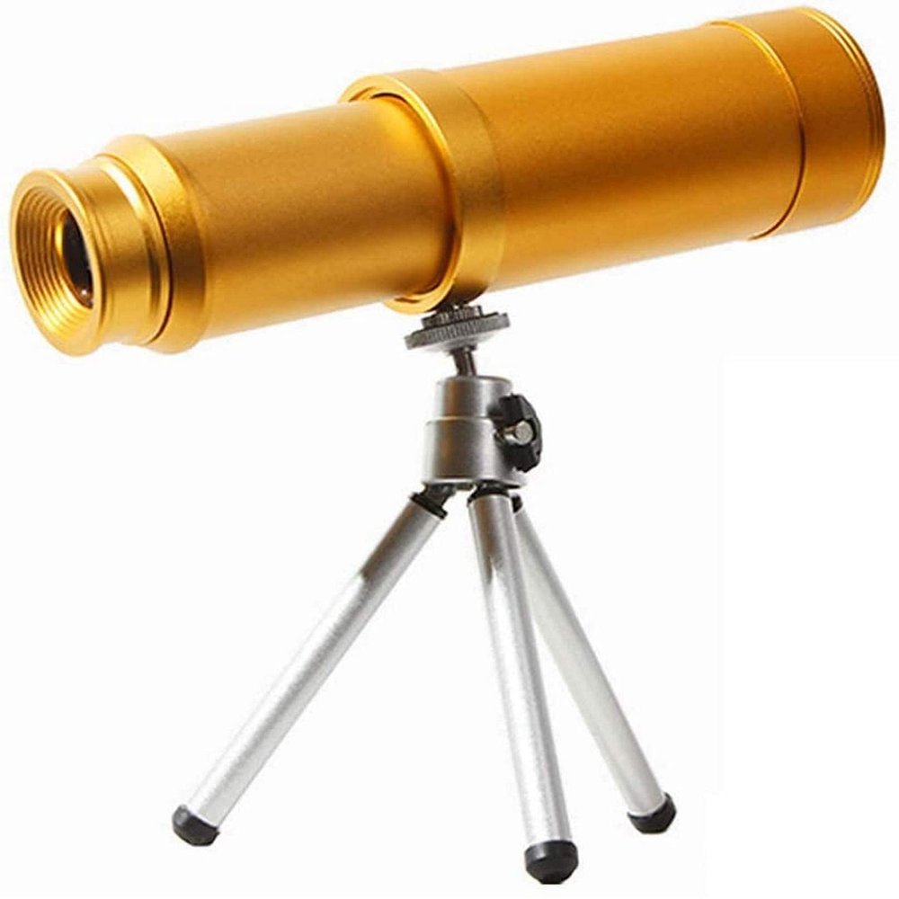 10X50 Big Eyepiece Monocular Telescopes, All Metal Stretch Optical Pirate Mirror, Waterproof Small Lightweight Telescopes, for Outdoor and Nautical,Schwarz Good