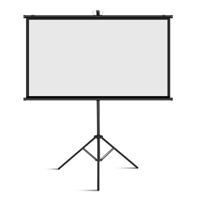 16:9 HD Tripod Projector Screen, Projection Screen with Stand 60-72 inch, Lightweight Pop-Up Matte White Projector Surface with Stand for Home Theatre, Travel, Classrooms, Offices(16:9 60in)