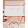 16:9 HD Tripod Projector Screen, Projection Screen with Stand 60-72 inch, Lightweight Pop-Up Matte White Projector Surface with Stand for Home Theatre, Travel, Classrooms, Offices(16:9 60in) view 3