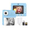 Andoer Kids Instant Print Camera Digital Camera for Kids 1080P Digital Video Camera Dual Lens 2.8 Inch IPS Screen Photo Frames with 3 Rolls Thermal Printing Paper Neck Strap 32GB TF Card Card Reader view 1