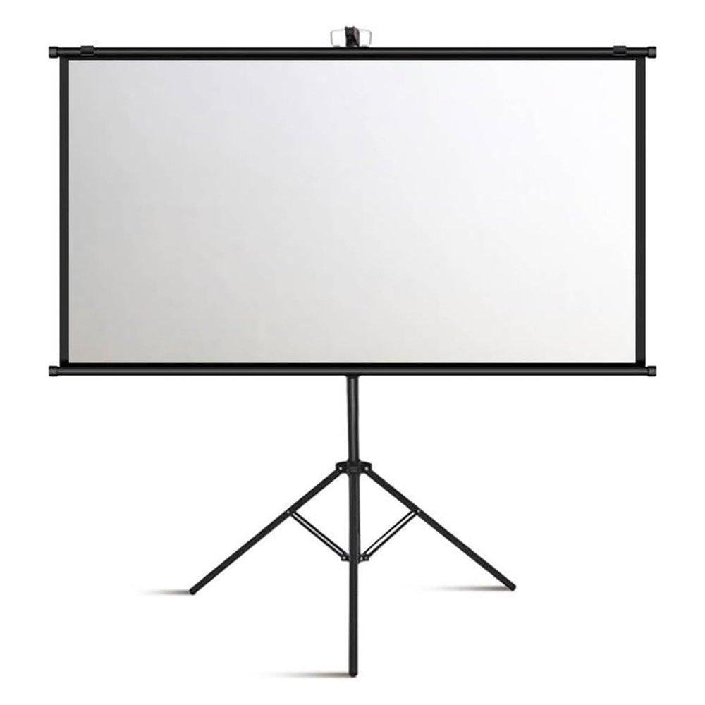 60"-72" Portable Projector Screen, 16:9 HD Foldable Projector Screens Pull Down with Stand, 1.2 Gain Fiberglass Projection Screen for Home Theater Cinema Indoor Outdoor(16:9 60in)
