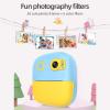 Andoer Kids Instant Print Camera Digital Camera 1080P Dual Lens 2.4 Inch IPS Screen 8X Zoom Photo Frames with 3 Rolls Thermal Printing Paper Neck Strap Birthday Festival Gift for Children Boys Girls view 4