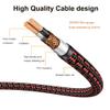 Primeda Audiophile High Purity Copper Audio Cable 3.5mm Male to 2 RCA/Phono Male Audio Auxiliary Gold-Plated Stereo HiFi Y Splitter Adapter Cable (Straight 3.5mm to 2 RCA, 3.2ft/1m) view 2