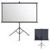 Standing Portable Movie Video Projection Screens, 16:9 to 4:3 HD Portable Foldable Wrinkle-Free Tripod Screen for Home Theater Cinema Indoor Outdoor Projector Movie Screen(16:9 60in) view 1