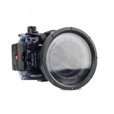 Sea frogs Camera Housing Compatible with Sony RX100 VI,Waterproof IPX8 Rated, 40m/130ft Depth Protection RX100-VI Underwater Camera Case, Ideal for Diving, Surfing, Rowing RX100-6