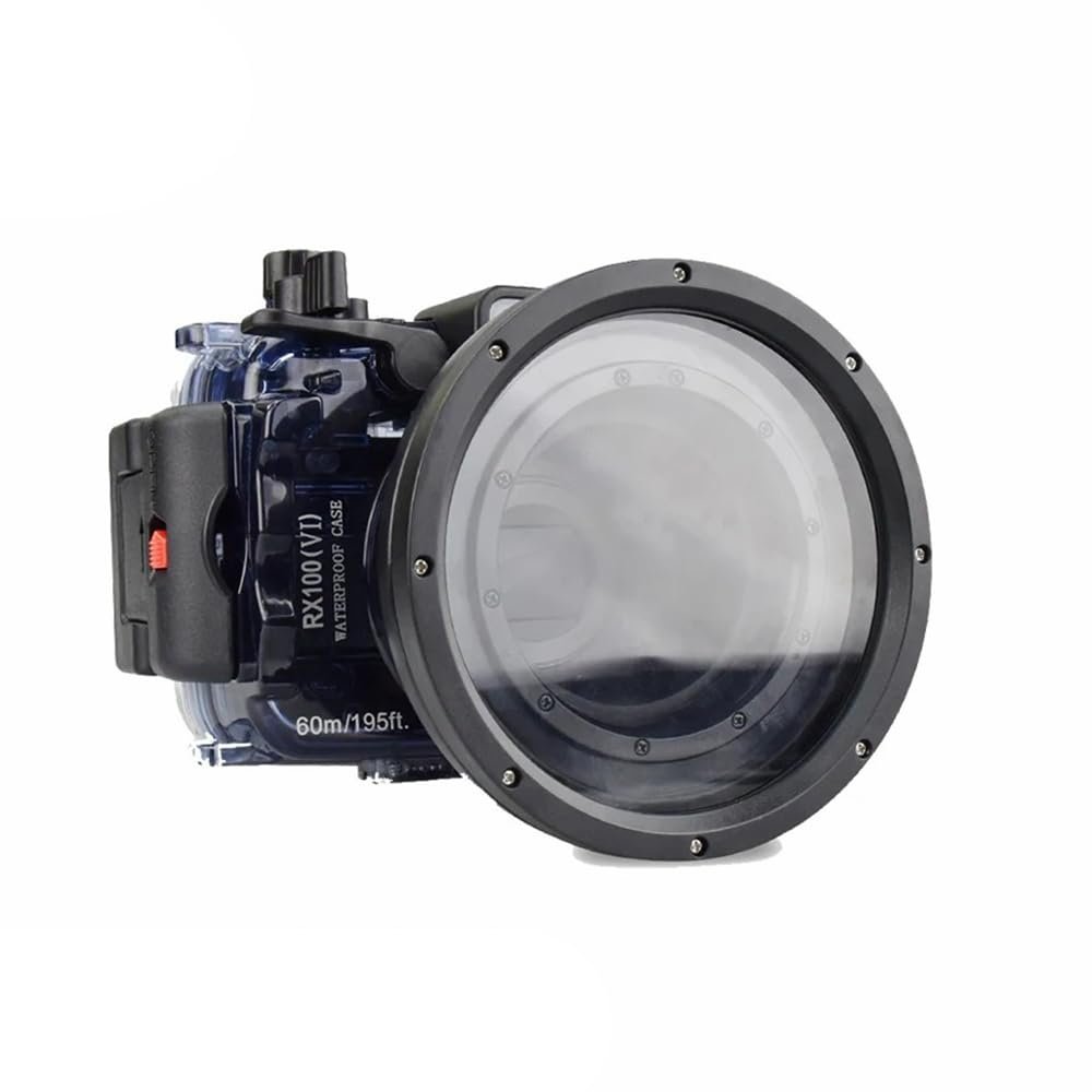 Sea frogs Camera Housing Compatible with Sony RX100 VI,Waterproof IPX8 Rated, 40m/130ft Depth Protection RX100-VI Underwater Camera Case, Ideal for Diving, Surfing, Rowing RX100-6