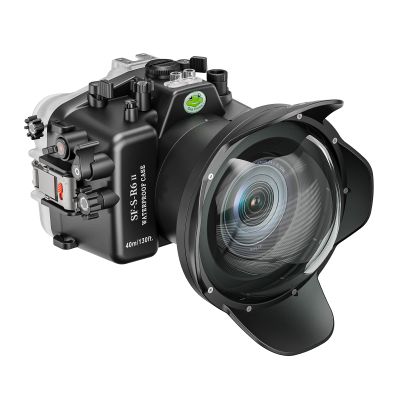 Sea frogs Camera Housing Compatible with Canon R6 II with EF 17-40mm 1:4 L USM Wide Angle Lens,Waterproof IPX8 Rated, 40m/130ft Depth Protection Underwater Camera Case, Ideal for Diving, Surfing