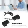 flexman Laptop Speakers, USB Powered Wired Monitor Soundbar Stereo Sound with Screen Clip for Desktop PC, Monitor, Notebook, Tablets, TV view 2