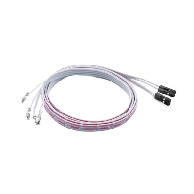 Computer Host Refitted Wire 16mm Self Reset Metal Button Blue Light with Power SW Connecting Wire(Black)