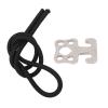 ChengyuWei Scuba Diving Coil Landyard, One Stainless Steel Scuba Diving Lanyard Stainless Steel Spring, with Quick Release Buckle for, Cameras and Dive Lights, with Quick Release Metal Buckle view 1