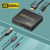 4K@30Hz Bi-Directional Audio Extraction Adapter | Converts HDMI 1.4 Signal to Optical TOSLINK & 3.5mm Analog Output | Maintains Loop-Through Video with Lossless Audio Support view 2