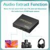 4K@30Hz Bi-Directional Audio Extraction Adapter | Converts HDMI 1.4 Signal to Optical TOSLINK & 3.5mm Analog Output | Maintains Loop-Through Video with Lossless Audio Support view 4