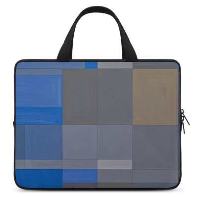 Laptop Carrying Case 15 Inch Abstract Grey Geometric Pattern Laptop Bag for Men Women Computer Bag Messenger Bag for Work