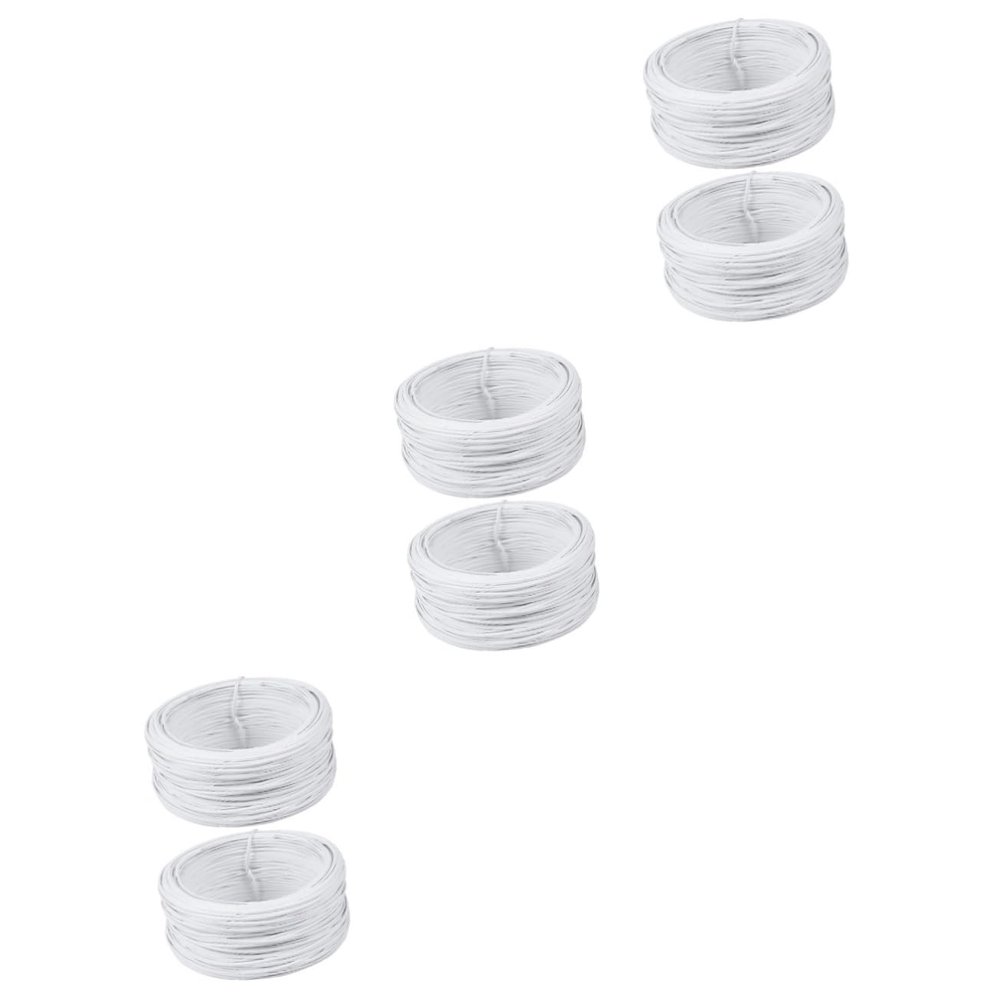BESPORTBLE 6rolls PVC Wrapped Garden Binding Wire Soft Wire Ties for Plants Garden Twine for Secure Plant Support and Construction Use