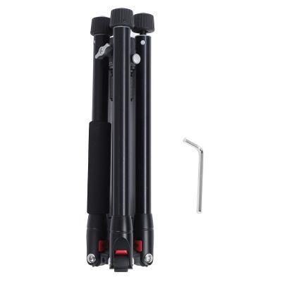 59 Camera Tripod with Ball Head, 360 Rotating Aluminum Tripod Monopod with 20mm Metal Ball Head Lightweight Aluminum Alloy 3 Section Foldable Camera Tripod for Travel Video