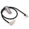 SZRMCC Hirose 4 pin Male to 4 pin Male Right Angle Adjustable Mixer Recorder Power Cable for Zaxcom 688/664,788T Sound Devices Zoom F4 F8 view 1