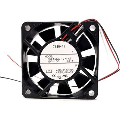 06015KA-12N-AT DC12V 0.21A 60x60x15mm 3-Wire Cooling Fan