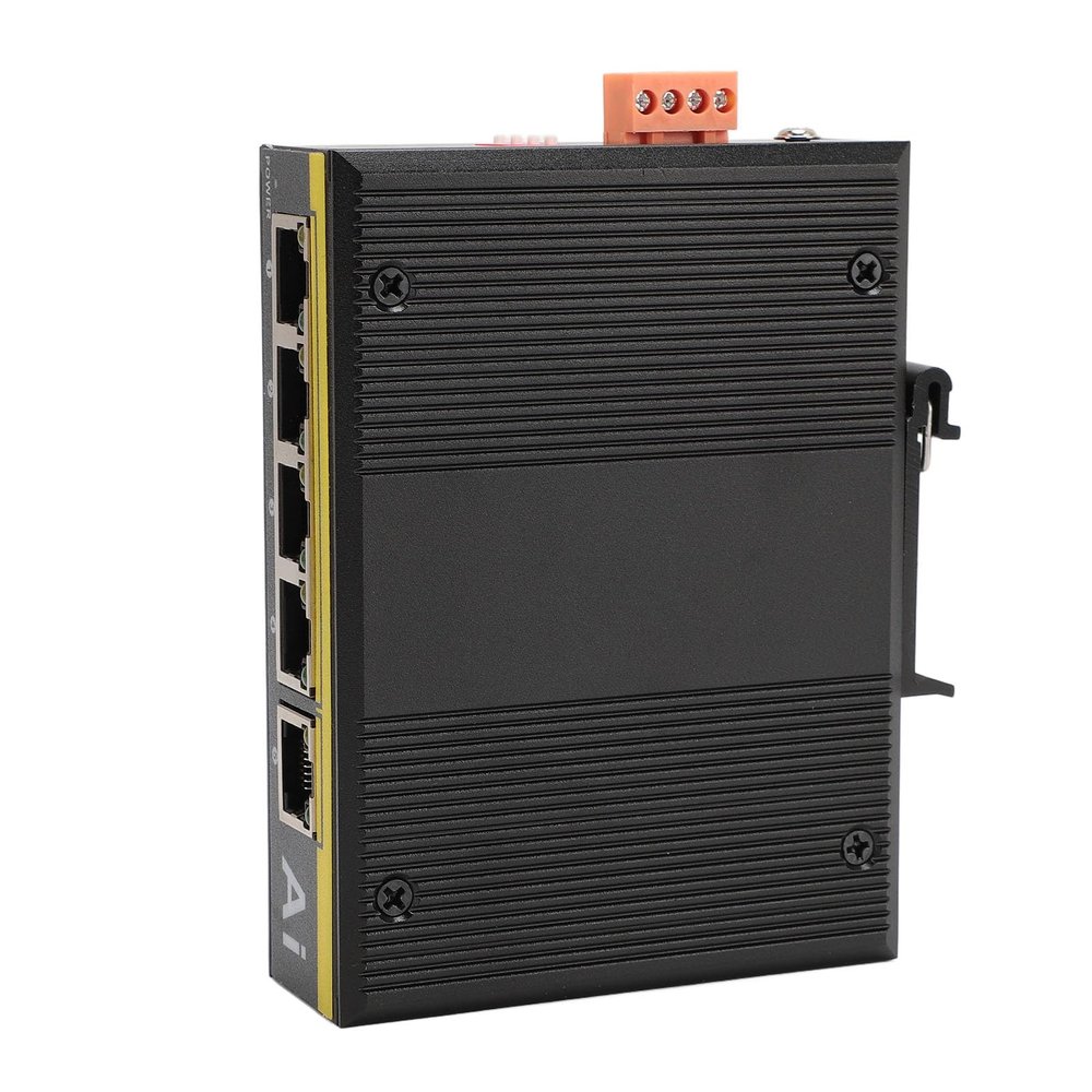 Sonew 5 Port Industrial PoE Switch, 4 PoE Ports and 1 Uplink Port, Wide Temp Range -40C to 80C, VLAN Port Isolation with LPP and for Smart Grid, Transportation