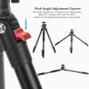 4 Section Foldable Monopod Aluminum Alloy Lightweight Travel Camera Tripod 1335mm Camera Tripod Height Adjustable Detachable Monopod 360 Ball Head Quick Release Plate view 2