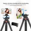 4 Section Foldable Monopod Aluminum Alloy Lightweight Travel Camera Tripod 1335mm Camera Tripod Height Adjustable Detachable Monopod 360 Ball Head Quick Release Plate view 3