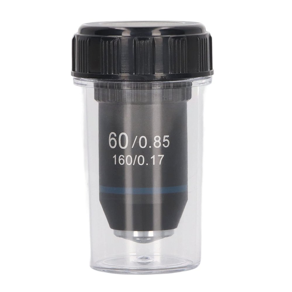 NDNCZDHC 60/0.85 Achromatic Microscope Objective Lens 60X Microscope Lens for Biology Laboratory, 20.2mm Standard RMS Interface