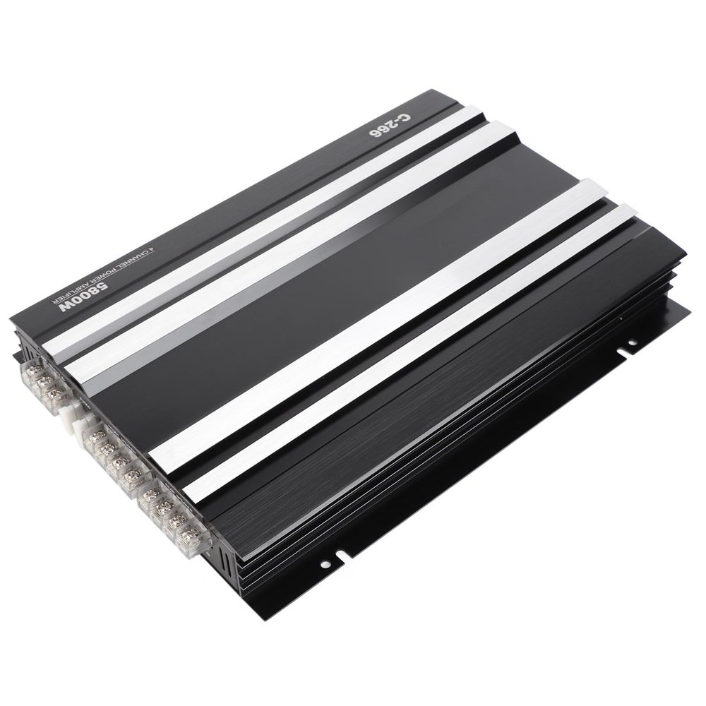 CFTGIW Car Amplifier 5800W 2 4 Ohms 4 Channel High Efficiency Metal Universal for Speaker System Vehicle Amplifiers Midbass and Mid Drivers Vehicle Amplifiers Car Amplifier Car