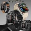 1.96" AMOLED Smart Watch for Men (Make/Answer Call), 2024 New Mens Smartwatches, Hands-Free Calling, Fitness Tracker Smartwatch for Android iPhones, Digital Watches Step Counter, 3 Straps (Brown) view 2
