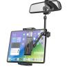 Kolasels Rearview Mirror Tablet Holder for Car [Metal Magic Arm] Universal Metal Clip Rear View Mirror Tablet Mount, Rear View Mirror Phone Holder for 5.5-15.6 iPad Pro/Air/Mini, Galaxy Z, iphone16 view 1