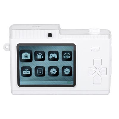 Digital Camera, Compact MP3 Player, 48M 1080P 8X Digital Zoom,2.4 inch Retro Compact Camera with Playback Filters Frames, Cordless Fidelity (White)