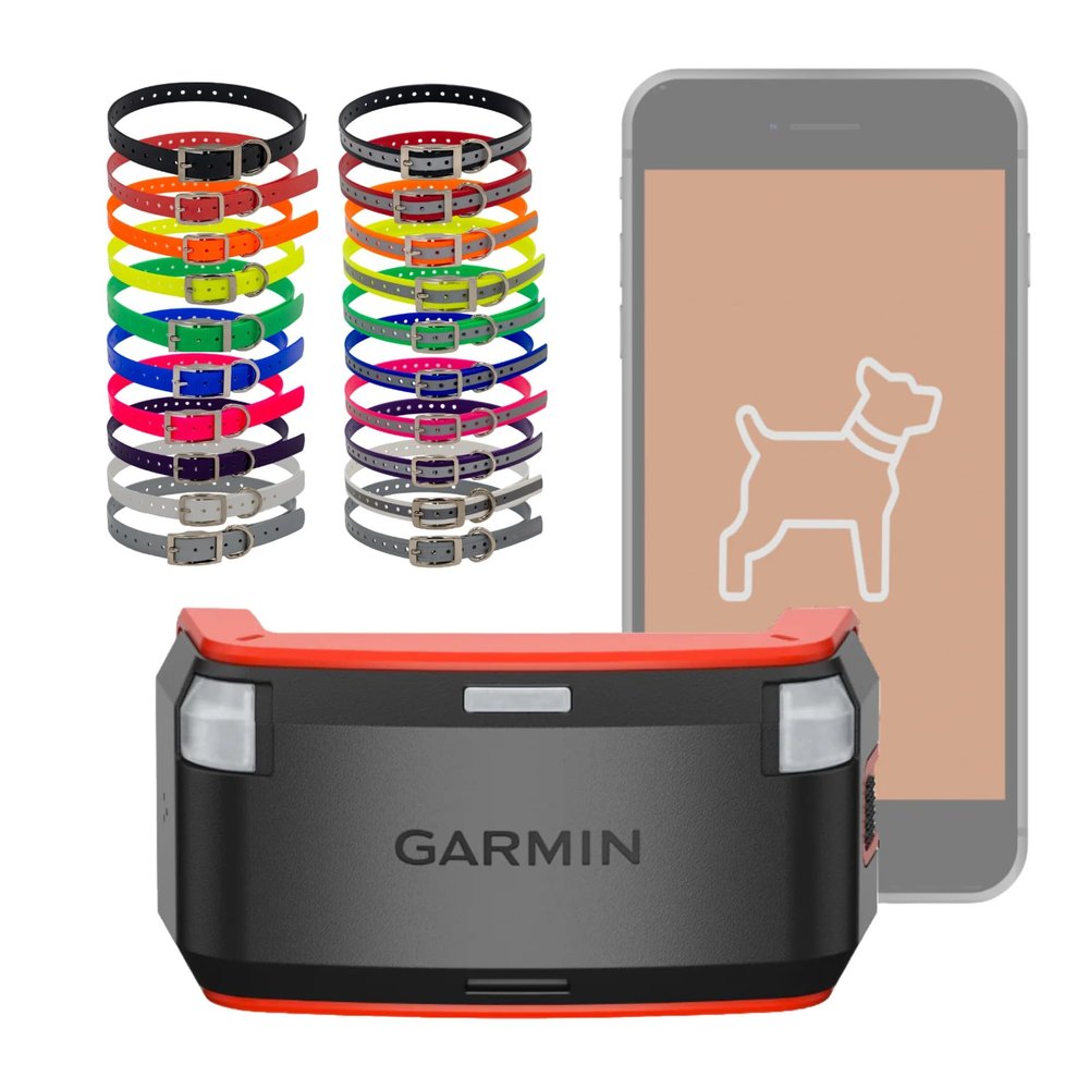 Garmin Alpha LTE Dog Tracker Bundle, Cellular Technology, Smartphone Integration, Works as Standalone, LTE Dog Tracker Bundle with Choice of 3/4" Collar Strap Color (Purple)