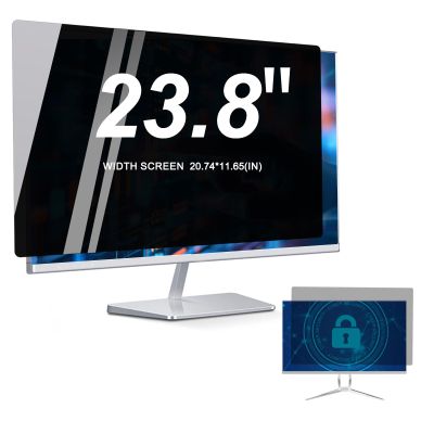 TYLGDSGS 23.8" Privacy Screen Filter for Widescreen 16:9/10 Aspect Ratio Anti-Glare/Anti Blue Light/Anti Scratch Film. Protect Your Screen Privacy. Size is(527 * 296 mm, 20.74 * 11.65 inch).