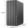 HP Envy Intel i5 Desktop, i5-14400 (Beats i7-13650HX), UHD Graphics, 32GB RAM, 1TB SSD, Wi-Fi 6, RJ45, Windows 11 Home + ADATA 512GB External SSD Bundle view 2