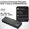 40B00300US Lenovo Docking Station USB C Bundle - 1 Year Warranty, Supports 4K Display, Thunderbolt 4 Dock with 300W Adapter, Anyhdd HDMI, DisplayPort, Thunderbolt Cables & Cloth view 3