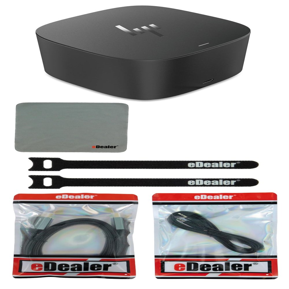 HP Thunderbolt Dock 120W G2 Docking Station (2UK37) + Starter Kit Bundle