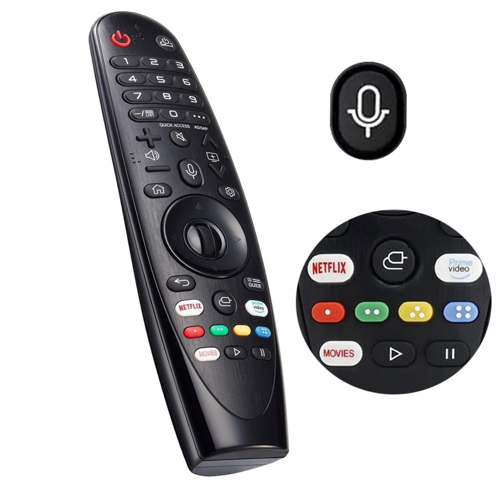 Voice Magic Remote AKB75855501 Compatible with LG OLED QNED NanoCell Webos Smart TV with Pointer and Voice Function